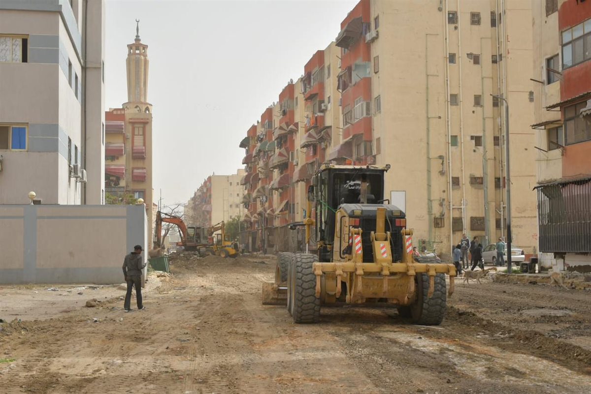 أعمال تطوير المناطق ببورسعيد 
