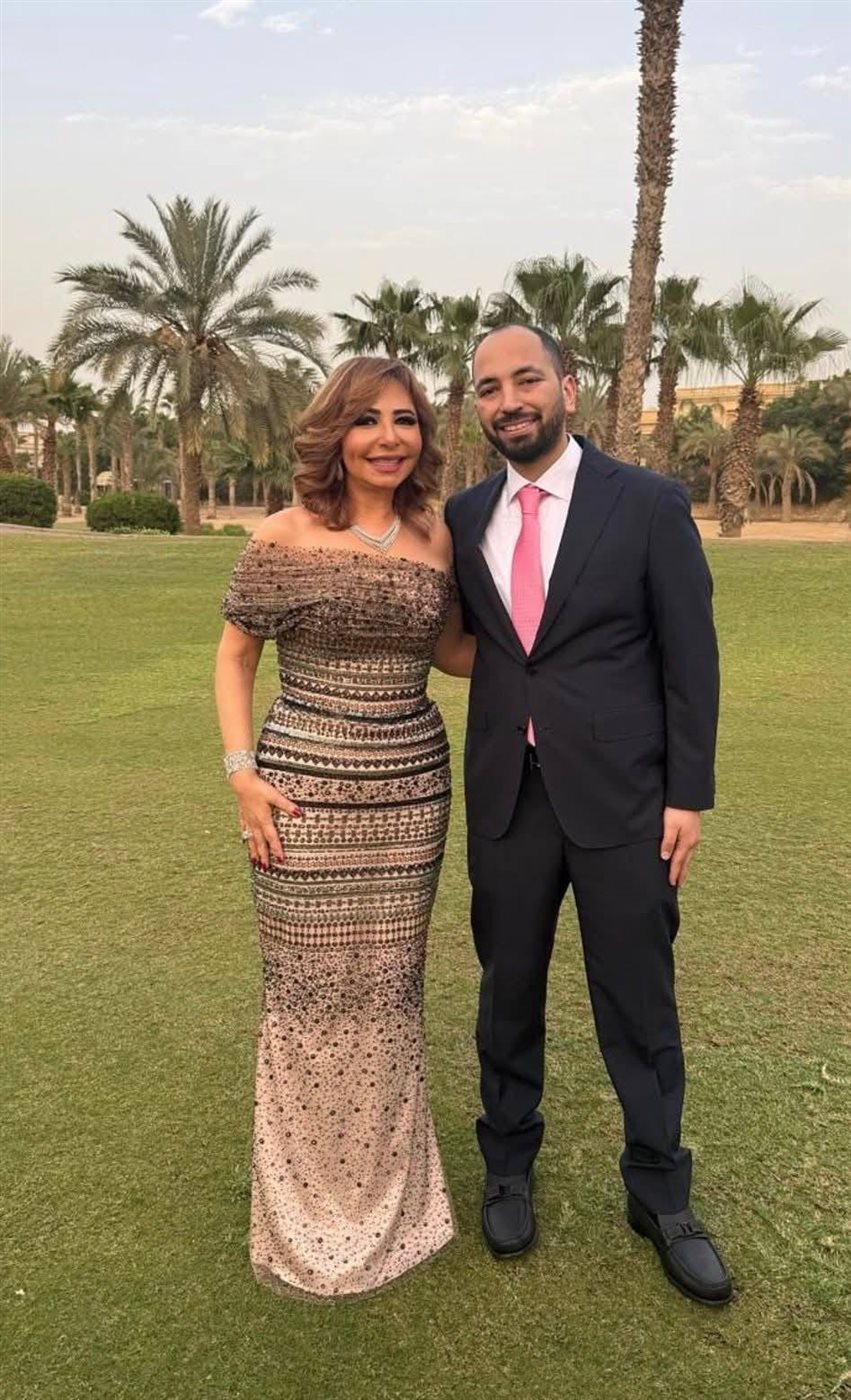 عمرو أديب ولميس الحديدي يحتفلان بخطوبة نجلهما&nbsp;