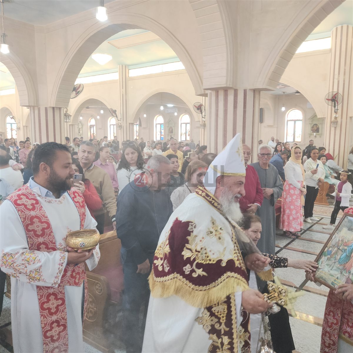 قداس أحد الشعانين بالغردقة 