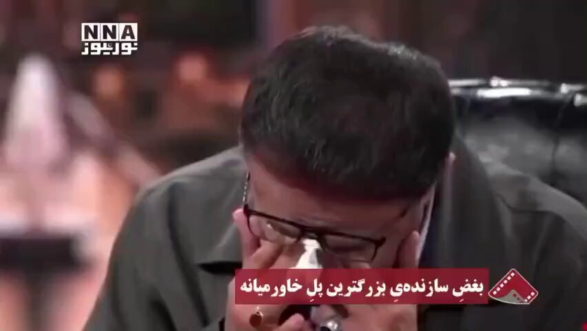 صورة من لقاء المهندس رحيمي على التلفزيون الإيراني