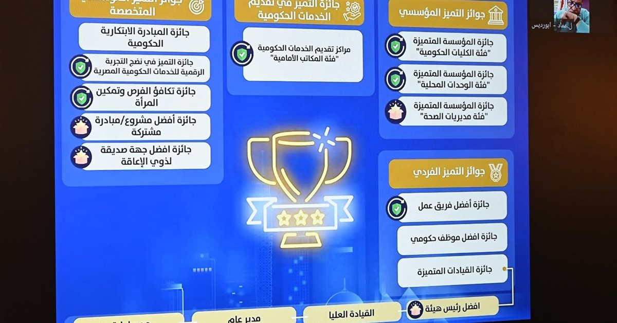 جائزة الإبداع والتميز الحكومي لجنوب سيناء