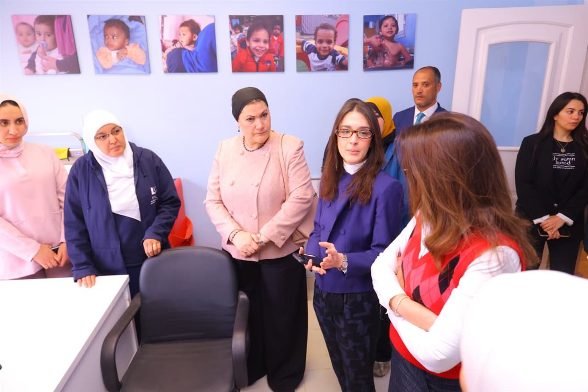 رئيسة القومي للطفولة والأمومة تتفقد مركز فيس للكفالة&nbsp;