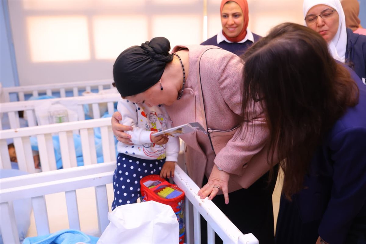 رئيسة القومي للطفولة والأمومة تتفقد مركز فيس للكفالة&nbsp;