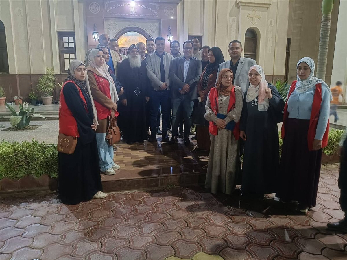 جانب من قوافل صحة المنوفية لتأمين احتفالات عيد القيامة&nbsp;