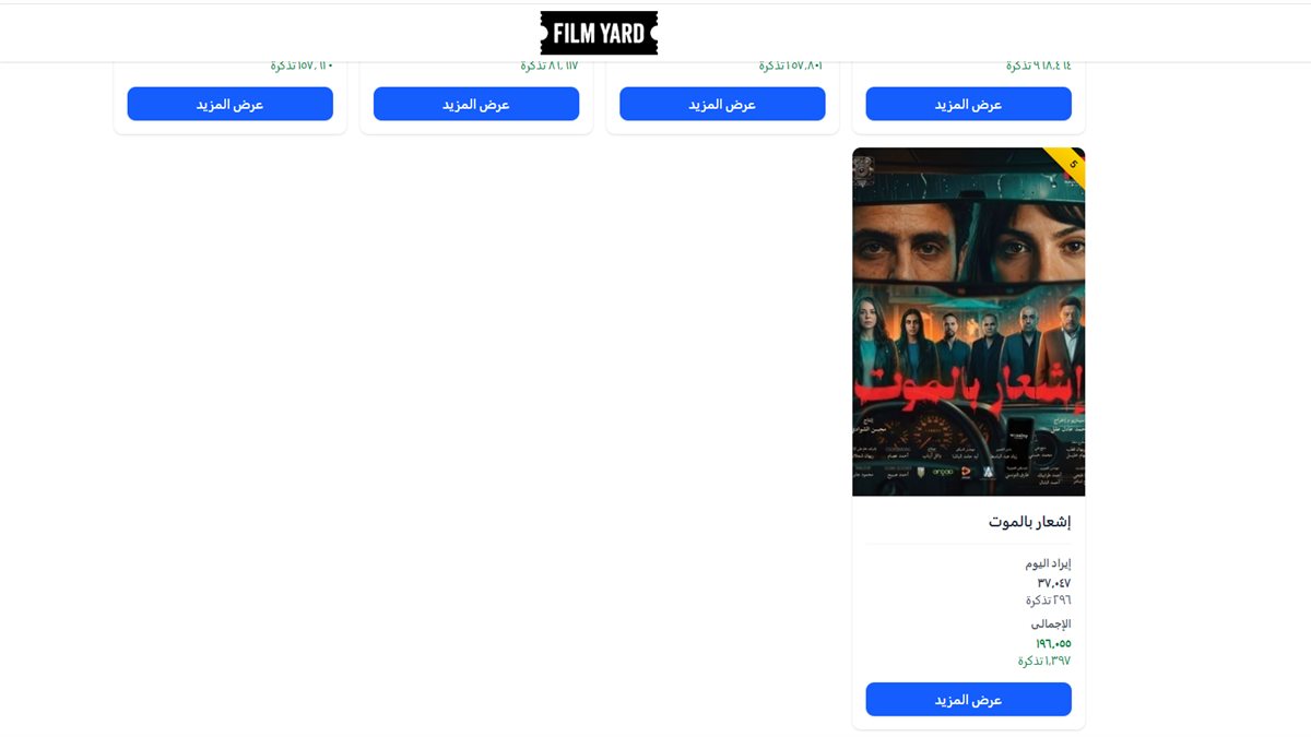 إيرادات الأفلام أمس الأحد