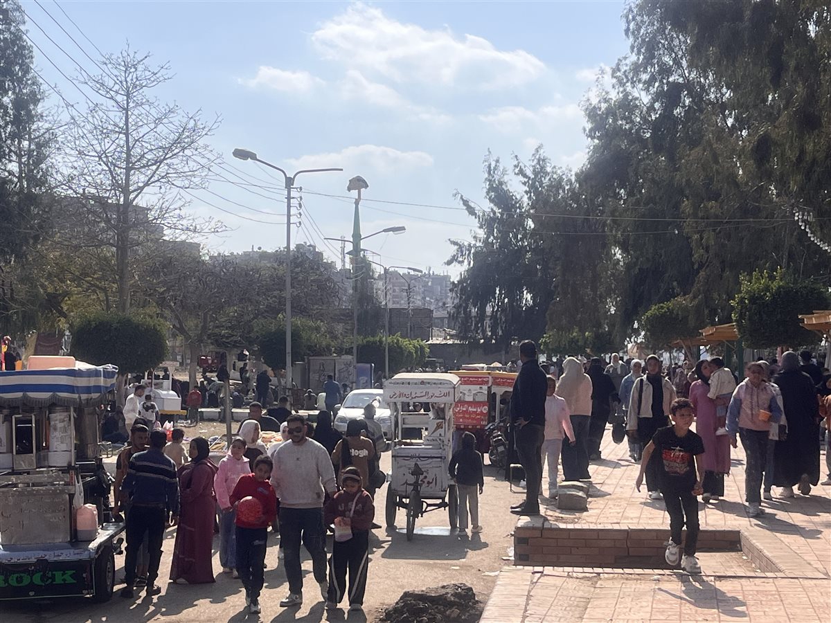 جانب من الإقبال في المنصورة