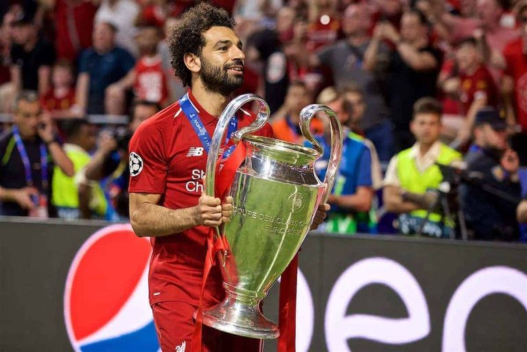 محمد صلاح رفقة كأس دوري أبطال أوروبا