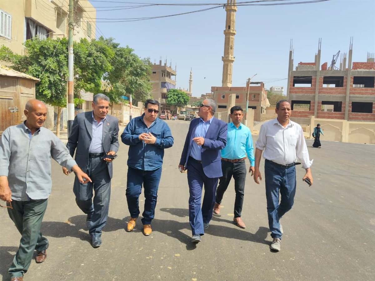 رصف طريق بنجا – طهطا