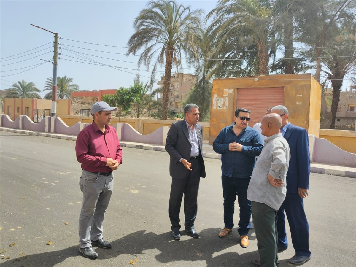 رصف طريق بنجا – طهطا