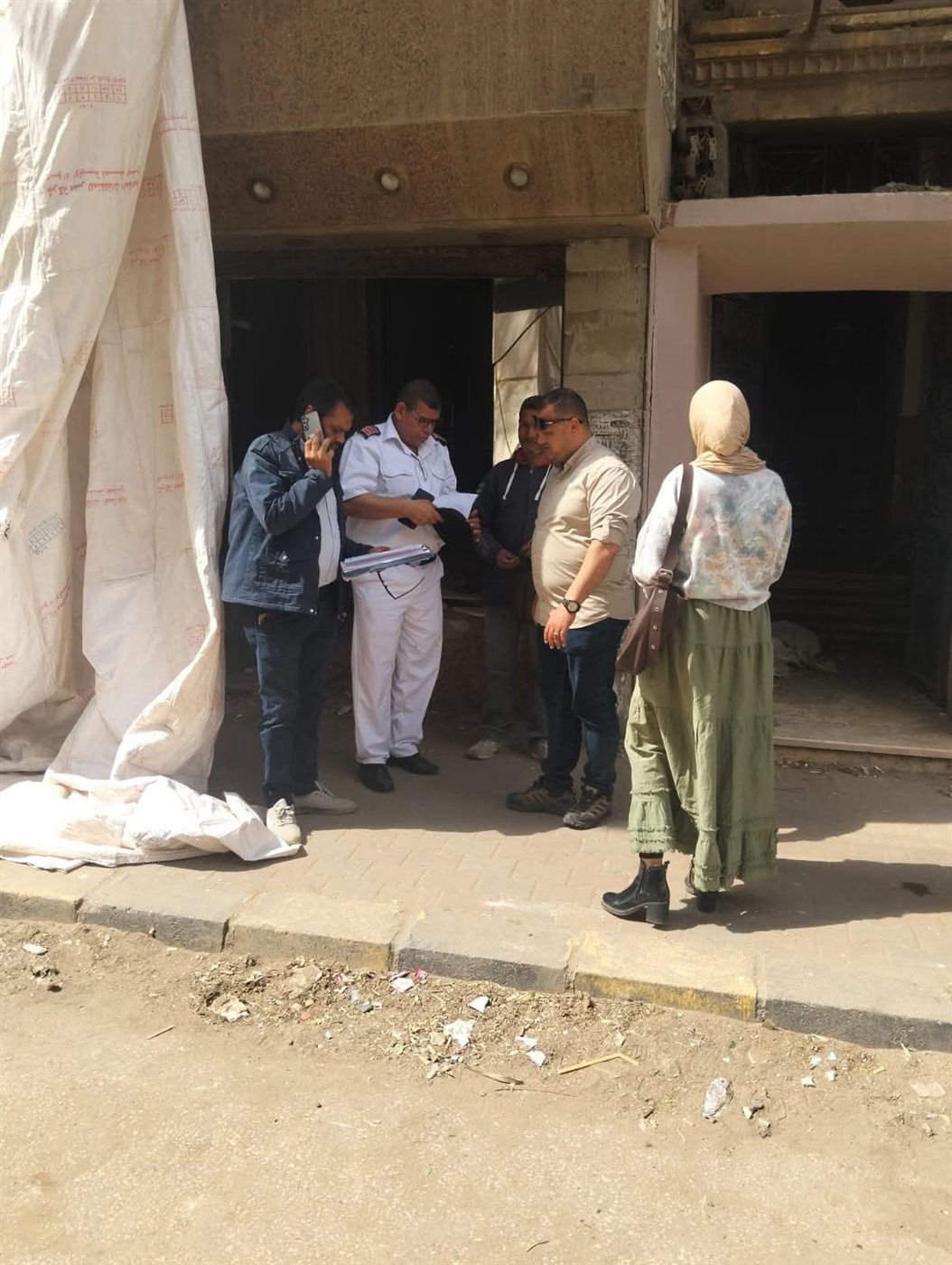 إخلاء عقار يمثل خطر داهم بالمنوفية