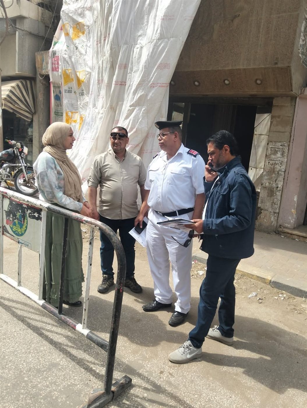 إخلاء عقار يمثل خطر داهم بالمنوفية
