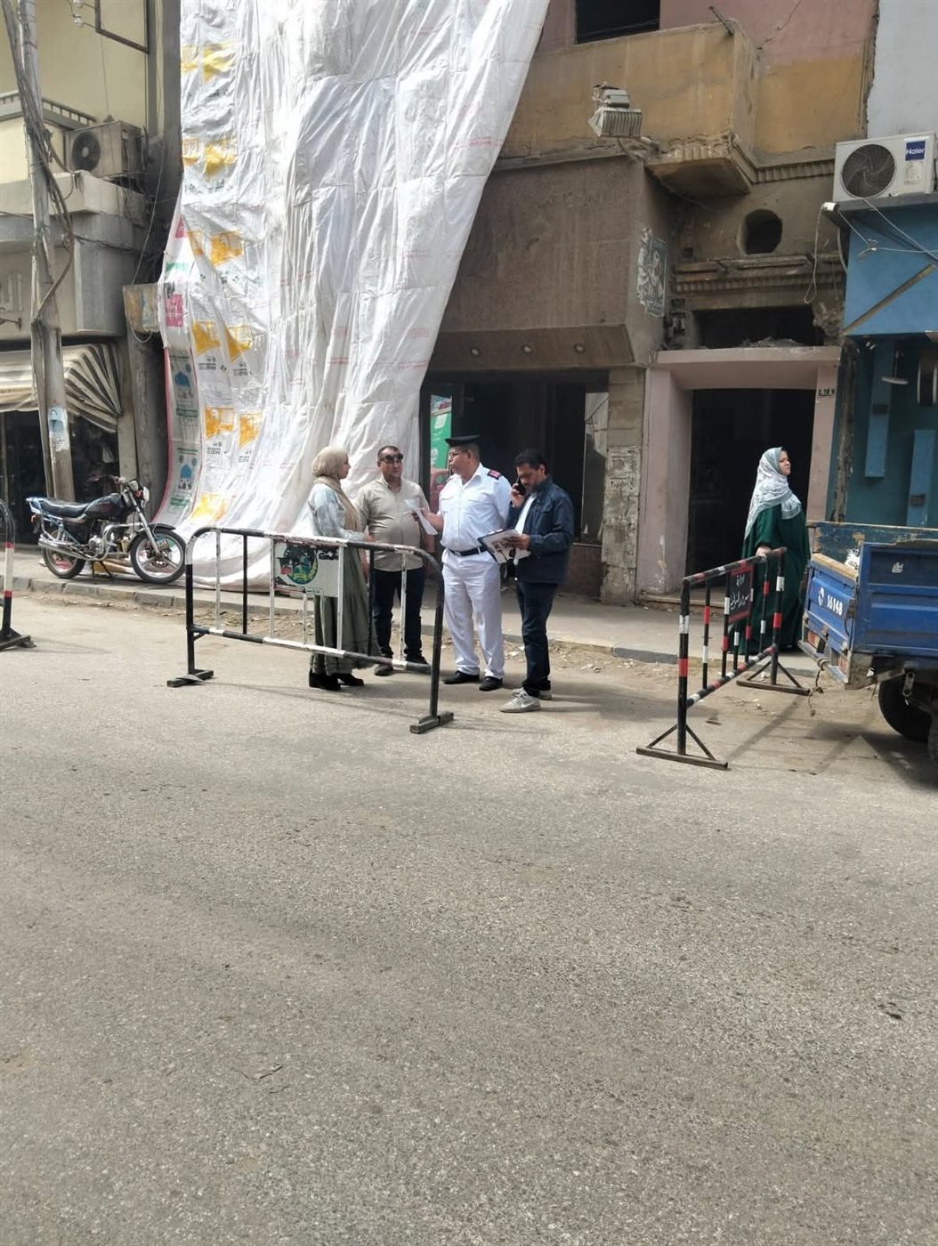 إخلاء عقار يمثل خطر داهم بالمنوفية