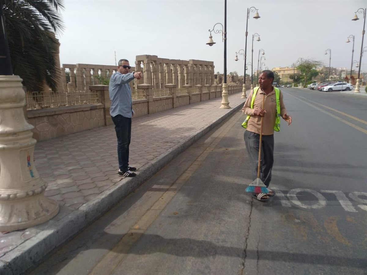 حملات نظافة وإزالة تعديات بالأقصر&nbsp;