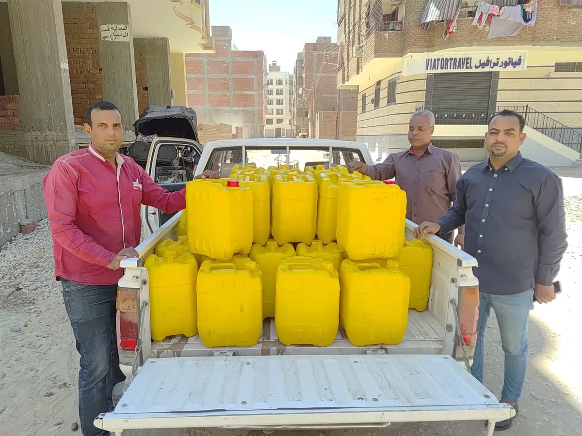 ضبط زيوت مجهولة المصدر