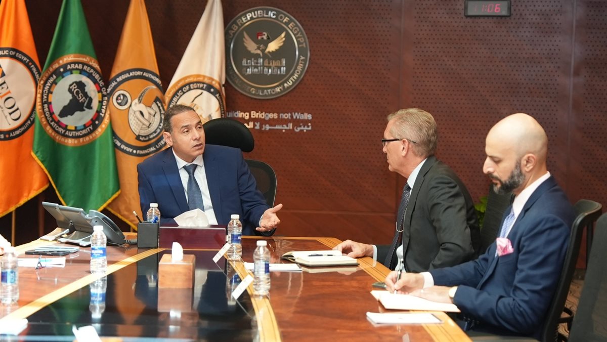 رئيس الرقابة المالية يبحث مع وفد أمريكي آليات جديدة لجذب المستثمرين