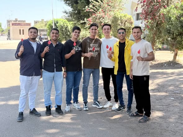 طلاب صيدلة الأزهر بأسيوط يطلقون حملة للتبرع بالدم