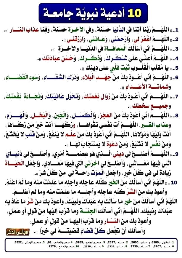 جوامع أدعية الرسول