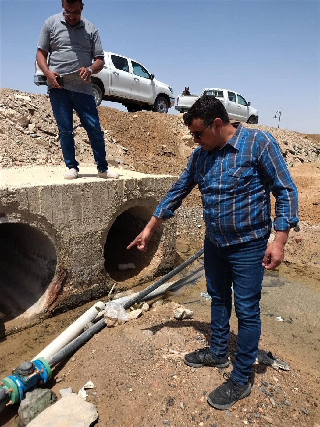 تفقد اعمال الحماية بمرسي علم 