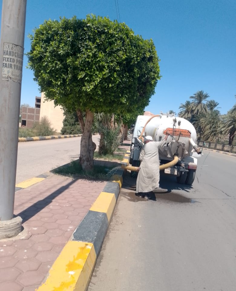 بدء أعمال الصرف بالقبلي قامولًا