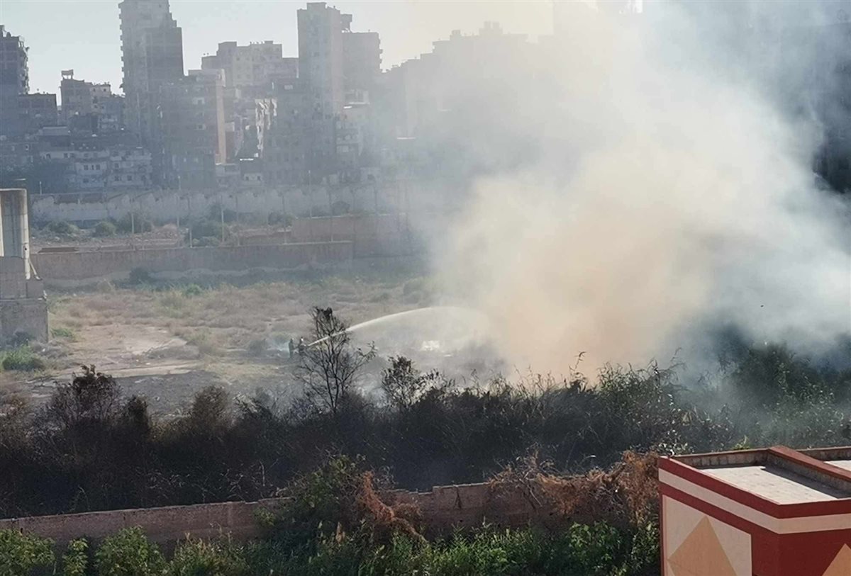 حريق أرض فضاء 