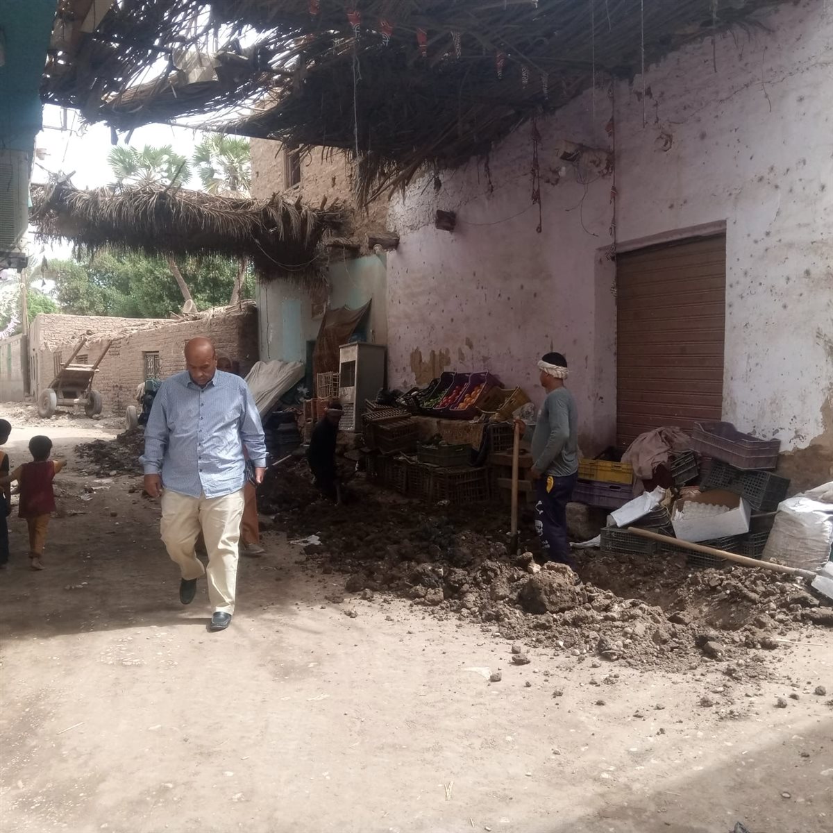 استئناف أعمال الصرف الصحي بالزينية&nbsp;