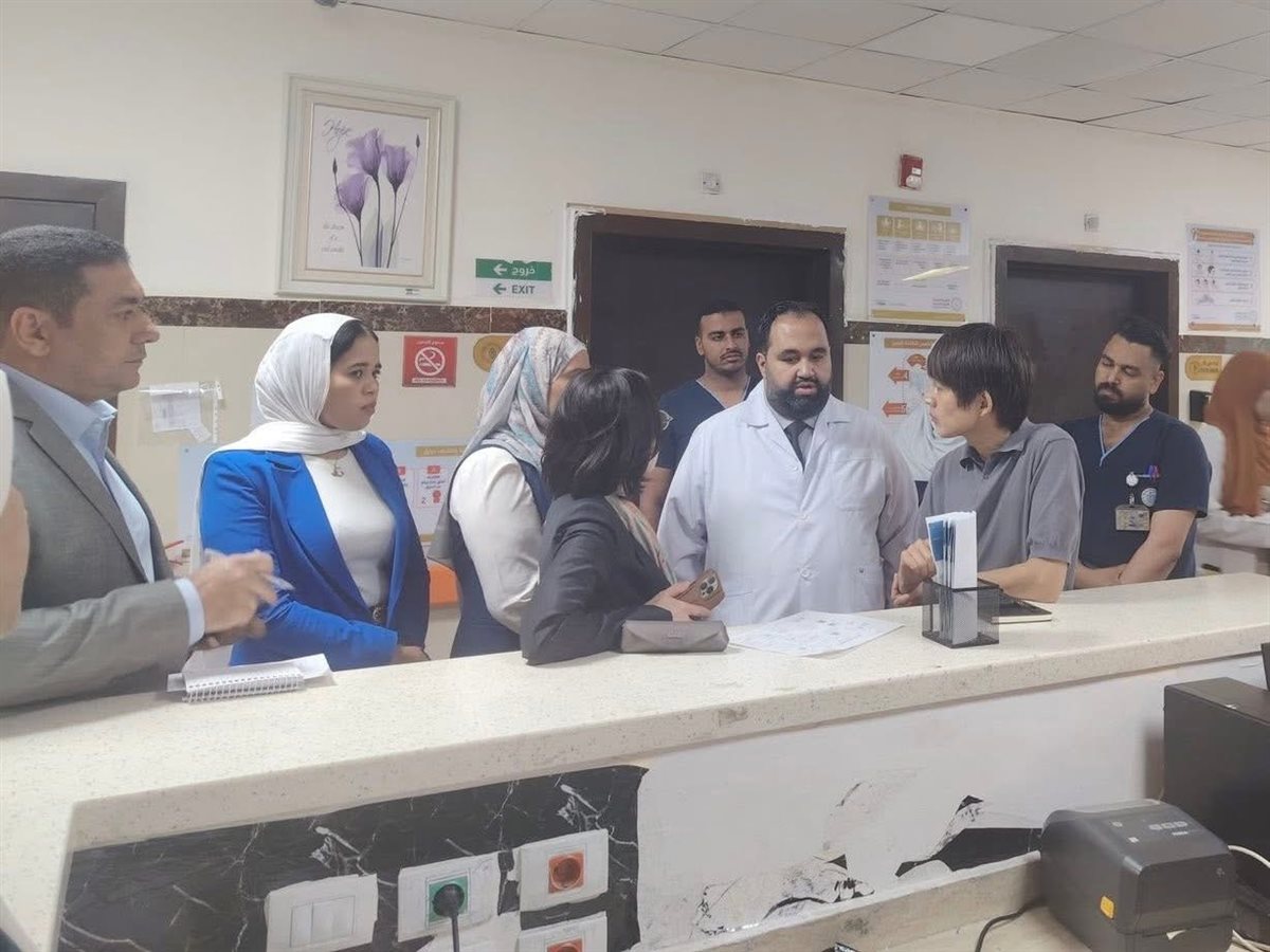 وفد الجاكيا يزور مستشفى طيبة بإسنا&nbsp;