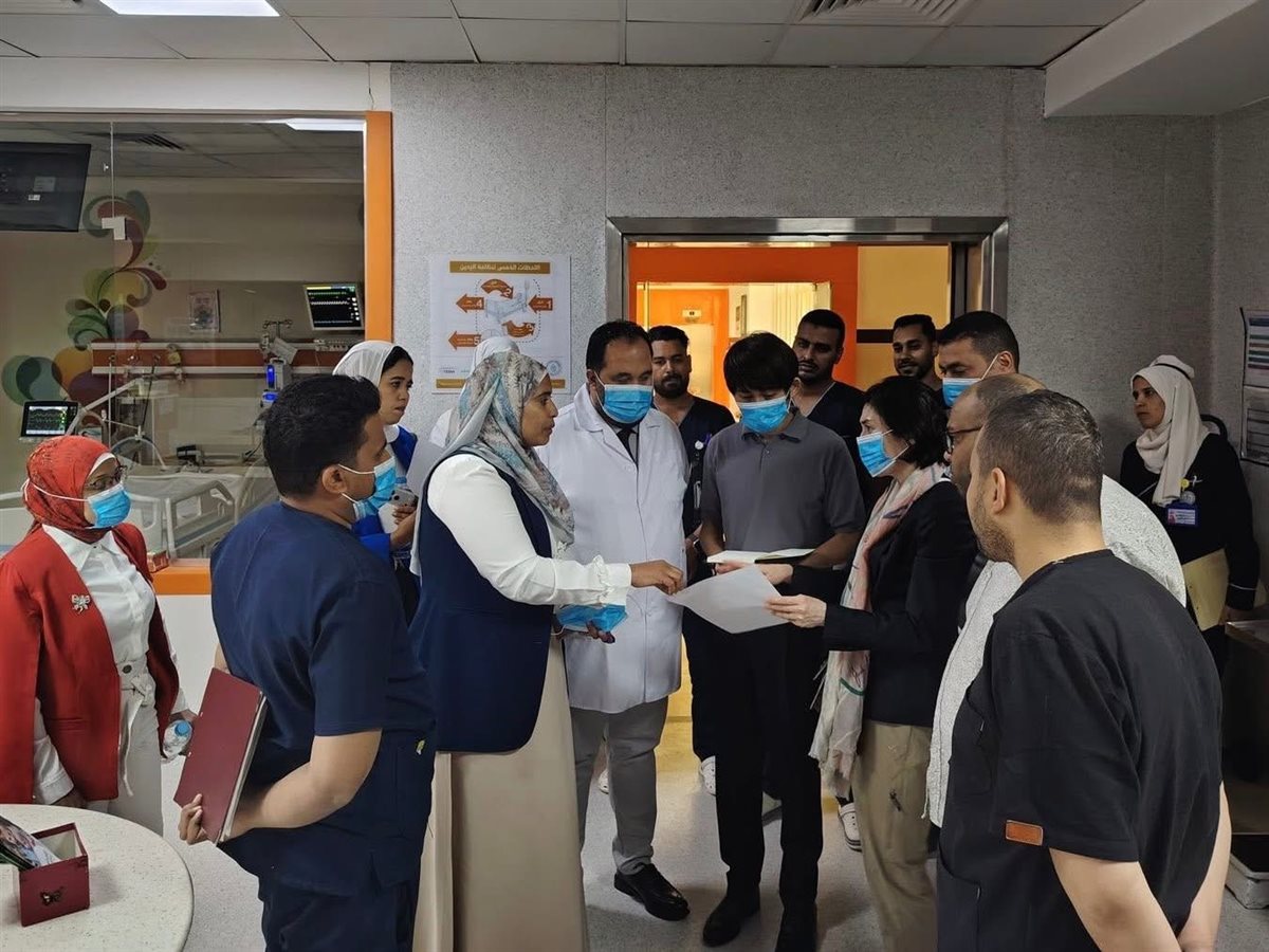 وفد الجاكيا يزور مستشفى طيبة بإسنا&nbsp;