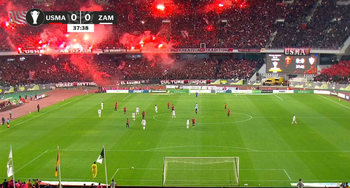 مباراة الزمالك واتحاد العاصمة في ذهاب نهائي الكونفدرالية