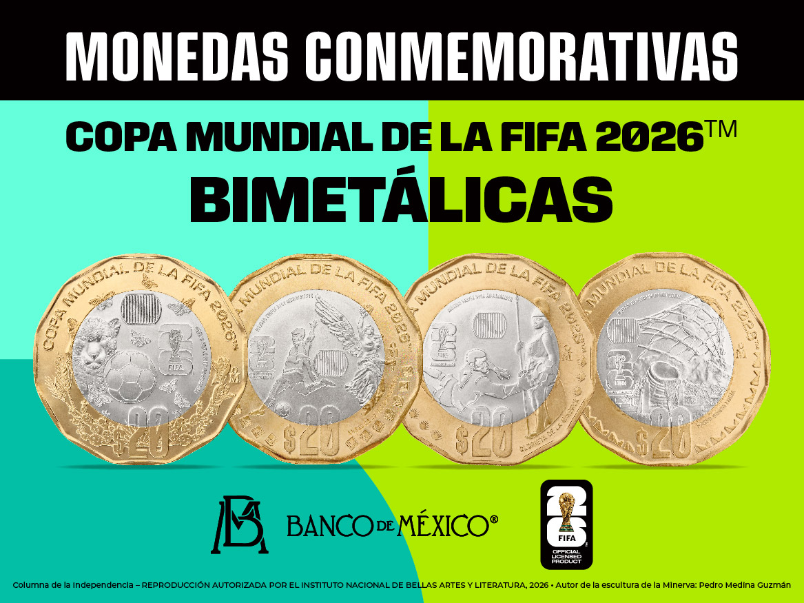 العملات المكسيكية التذكارية لكأس العالم 2026