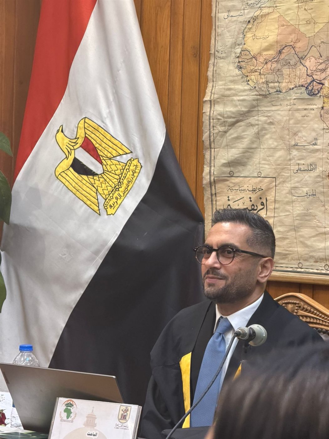 مناقشة رسالة ماجستير للباحث سامح إسحاق عجيب