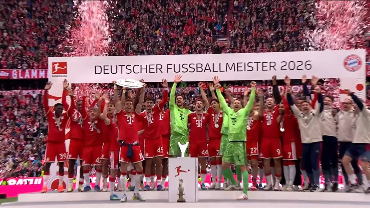بايرن ميونخ بطلًا لـ الدوري الألماني 2025 - 2026