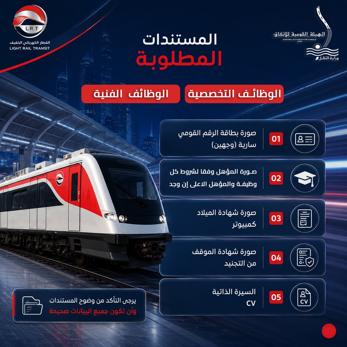 المستندات المطلوبة