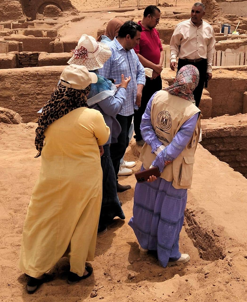 قيادات الآثار تتفقد مواقع الداخلة الأثرية