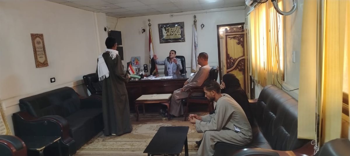 لقاء رئيس مركز أرمنت بالمواطنين&nbsp;