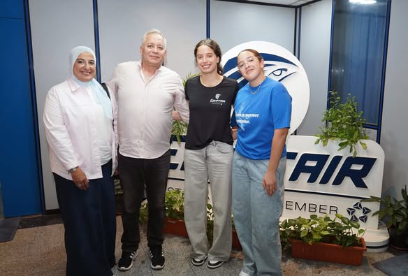 مصرللطيران الناقل الرسمي لمعجزة تنس الطاولة المصرية هنا جودة