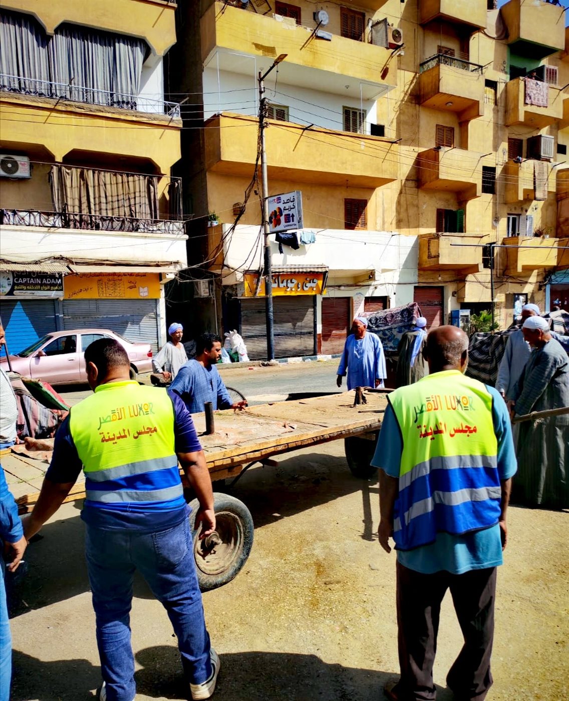 حملات لفرض الإنضباط بأسواق وشوارع الأقصر&nbsp;