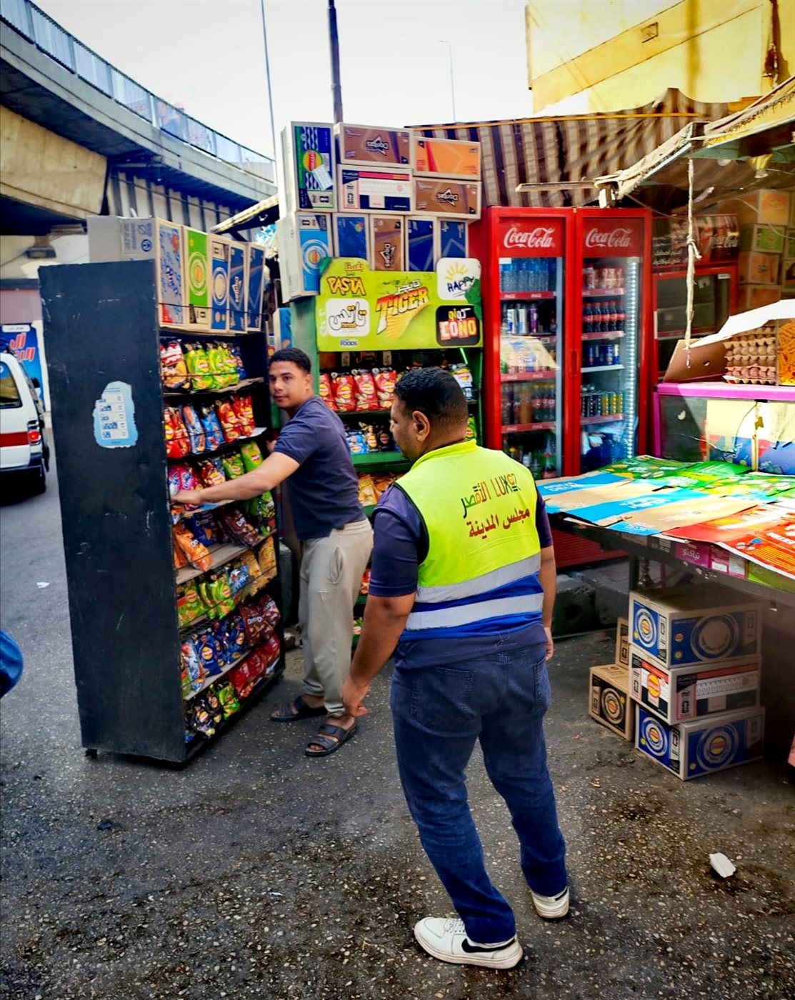 حملات لفرض الإنضباط بأسواق وشوارع الأقصر&nbsp;