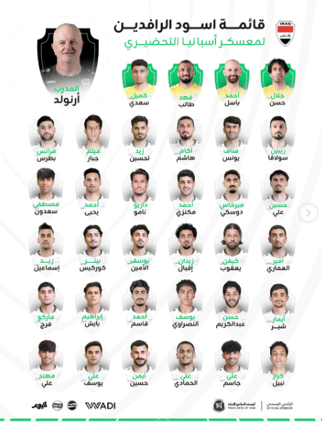 <strong>قائمة منتخب العراق في كأس العالم 2026&nbsp;</strong>