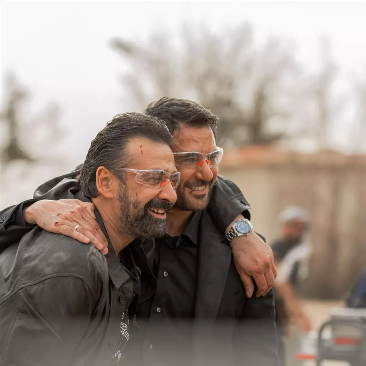 أحمد عز وكريم عبدالعزيز من كواليس التصوير