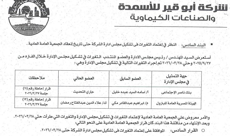 أبوقير للأسمدة&nbsp;