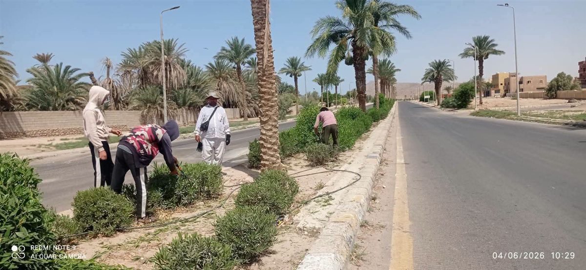 طور سيناء تواصل أعمال النظافة والتجميل 