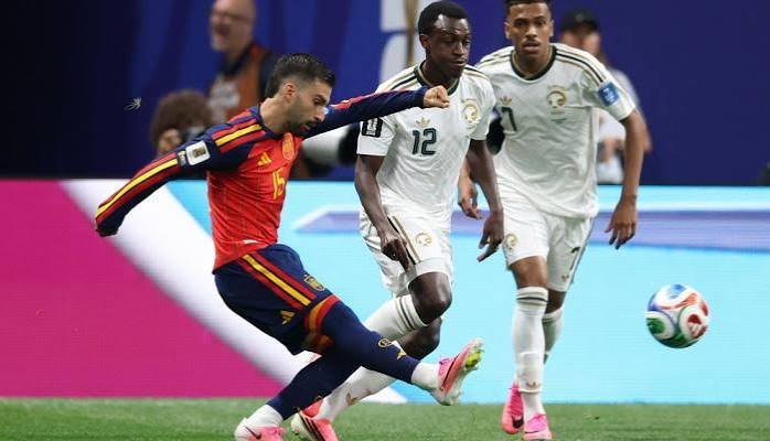 مباراة السعودية وإسبانيا في كأس العالم