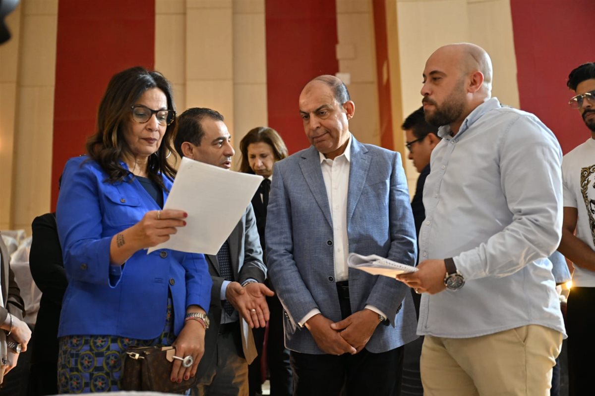 وزيرة الثقافة ومحافظ المنيا يتفقدان مشروعات تطوير مسرح قصر ثقافة المنيا وقصر ثقافة أبو قرقاص<br>&nbsp;