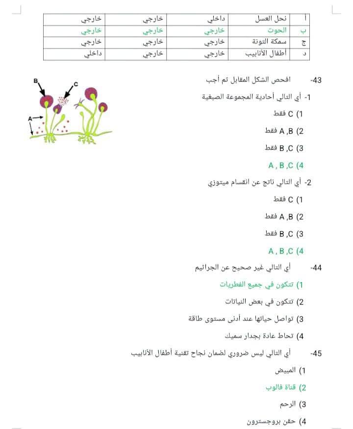 مراجعة الأحياء لطلاب الثانوية العامة 2026