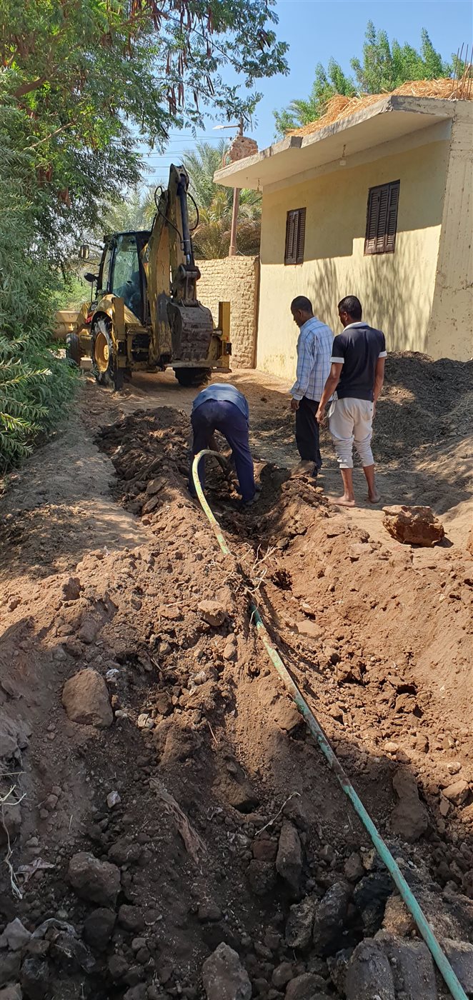 شركة مياة الأقصر تواصل التفتيش على الوصلات الغير شرعية