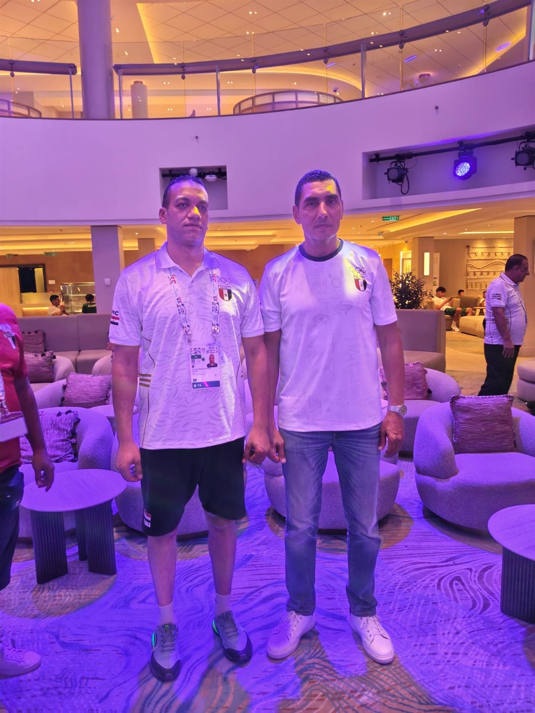 جوهر نبيل وزير الشباب والرياضة يلتقي البعثة المصرية في دورة ألعاب البحر المتوسط بـ تارانتو