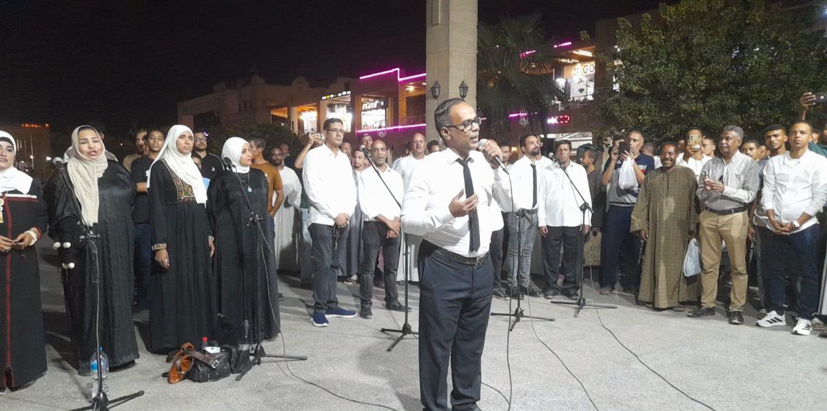 لقطات من فعاليات مبادرة شارع الفن بـ ميدان المحطة في أسوان