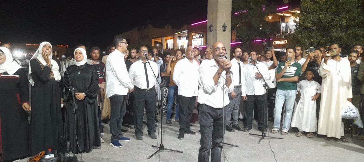 لقطات من فعاليات مبادرة شارع الفن بـ ميدان المحطة في أسوان