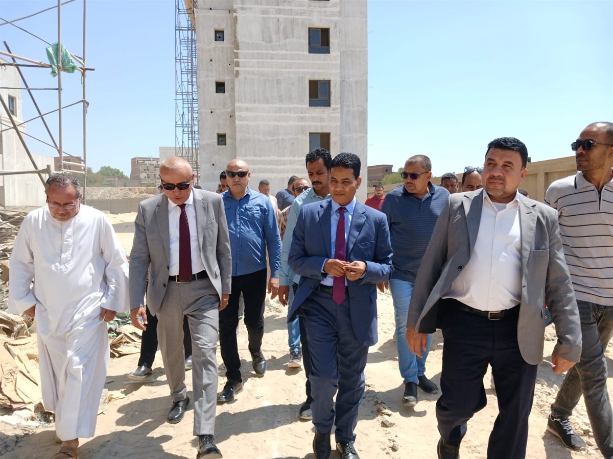 محافظ الأقصر يتابع مشروع مستشفى القرنة المركزي الجديد بعد بلوغه 70%