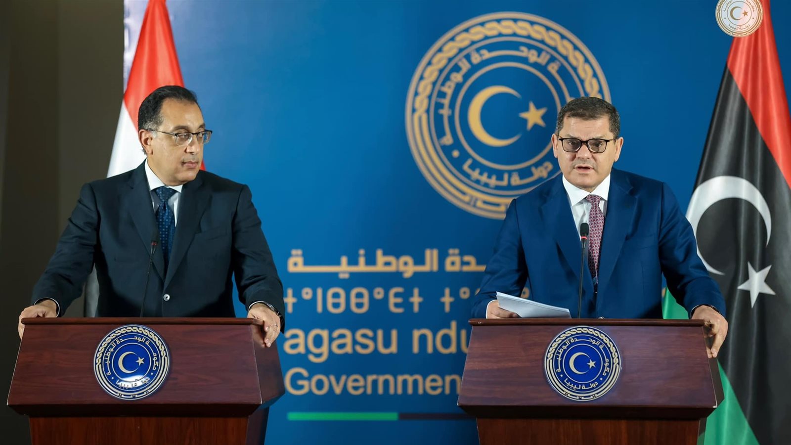 الدبيبة ومدبولي